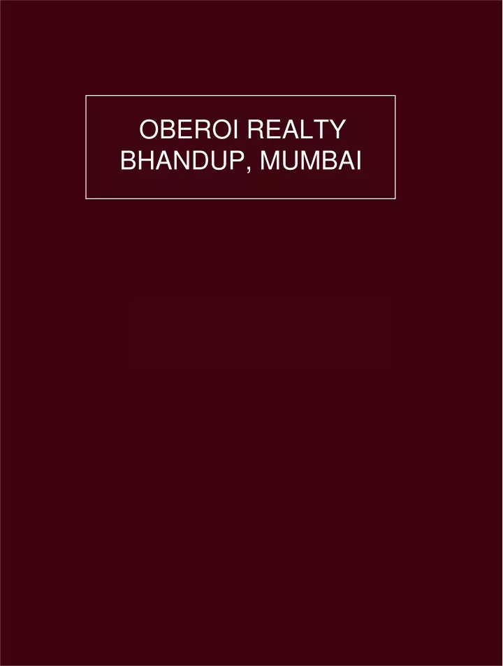 oberoi realty bhandup mumbai