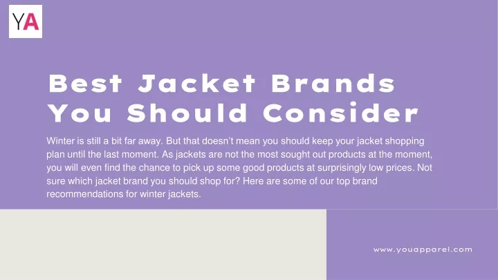 best jacket brands you should consider