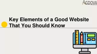 Key Elements of a Good Website That You Should Know