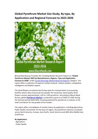 global pyrethrum market size study by type