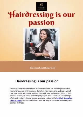 hairdressing is our passion