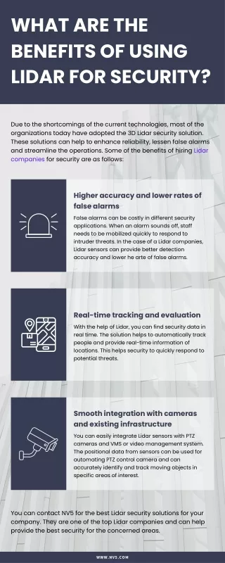 what are the benefits of using lidar for security