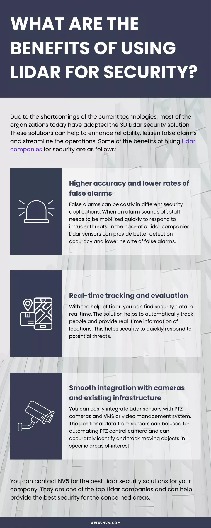 what are the benefits of using lidar for security