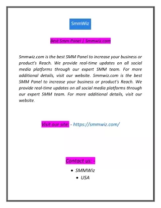 best smm panel smmwiz com