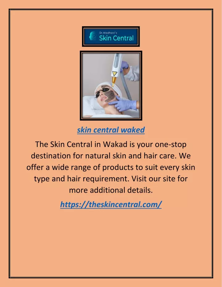 skin central waked