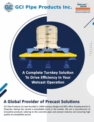 Global Provider of Precast Solutions - GCI Groups