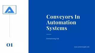 Importance of Conveyors In Automation Systems - Armstrong