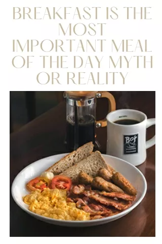 breakfast is the most important meal