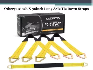 Otherya 2inch X 36inch Long Axle Tie Down Straps
