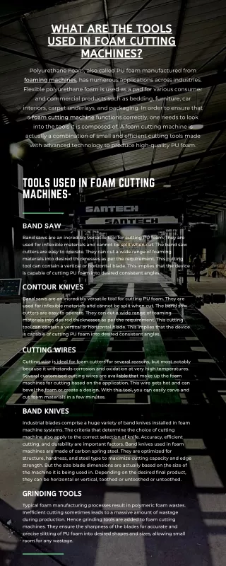 What Are The Tools Used In Foam Cutting Machines