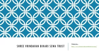 Vrindavan Bihari Temple Sewa Trust | Shreevrindavanbiharitrust.com