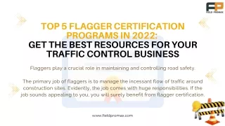 Top 5 Flagger Certification Programs in 2022 Get the Best Resources for Your Traffic Control Business