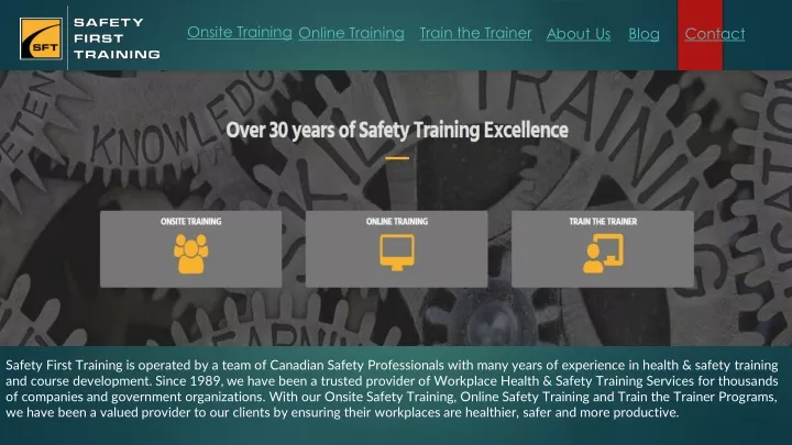 onsite training online training