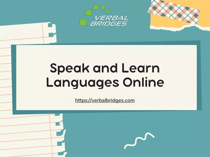 speak and learn languages online