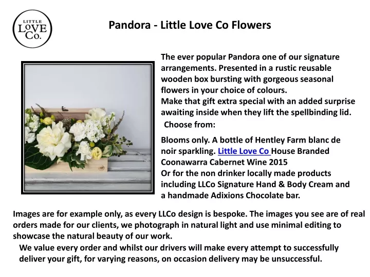 pandora little love co flowers