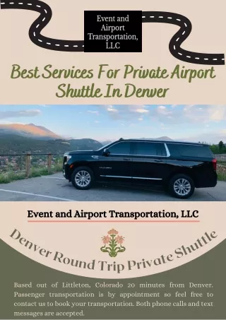 Best Services For Private Airport Shuttle In Denver