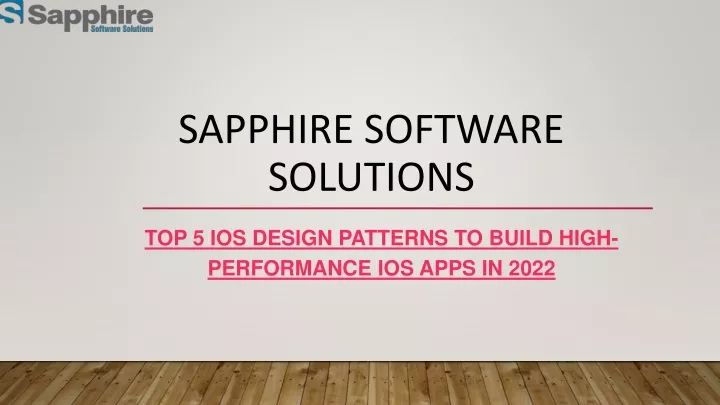 sapphire software solutions