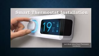 Smart Thermostat Installation