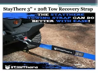 StayThere 3'' × 20ft Tow Recovery Strap