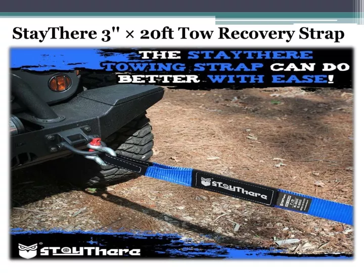 staythere 3 20ft tow recovery strap