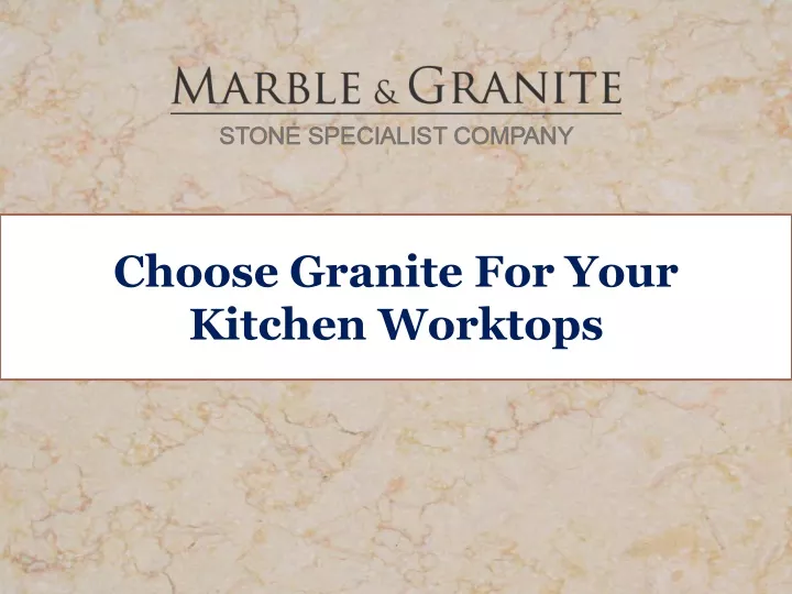 choose granite for your kitchen worktops