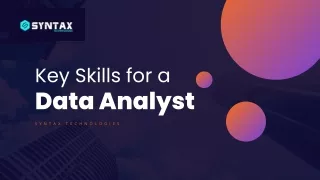Key Skills For Data Analytics