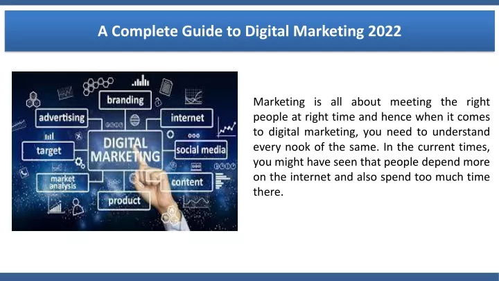 a complete guide to digital marketing 2022