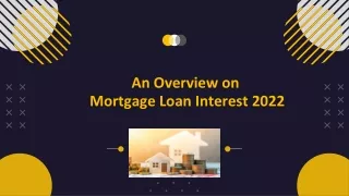 Know More About  Mortgage Loan Interest