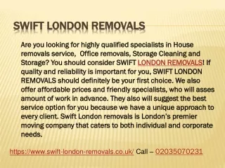 House removals london