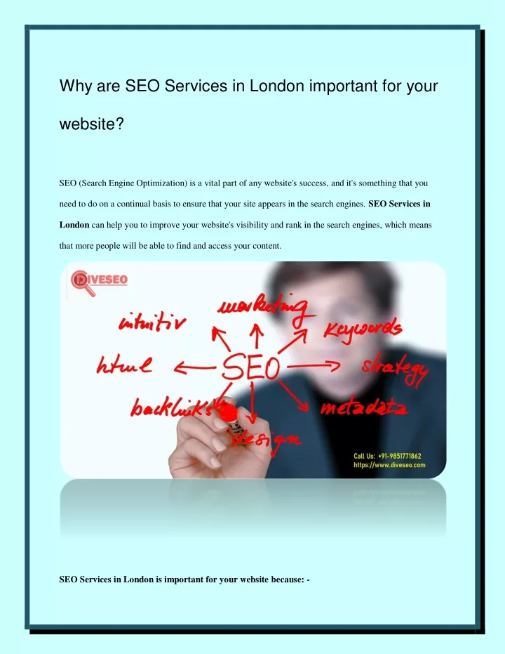 why are seo services in london important for your