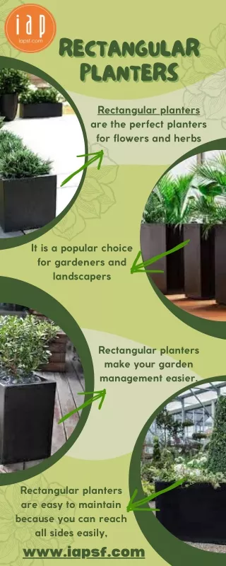 rectangular planters