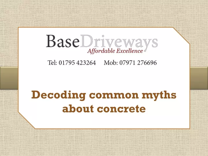 decoding common myths about concrete