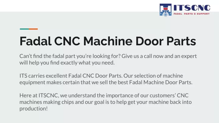 fadal cnc machine door parts