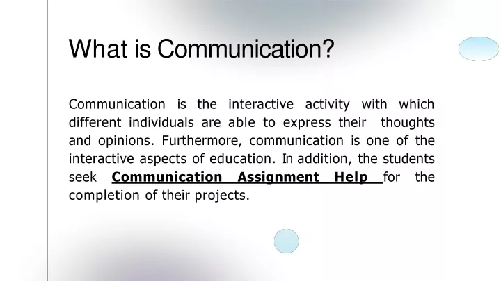 what is communication