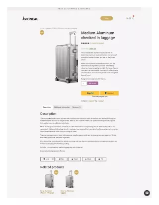 Best Aluminum Luggage | Aluminum Suitcase | Avioneau