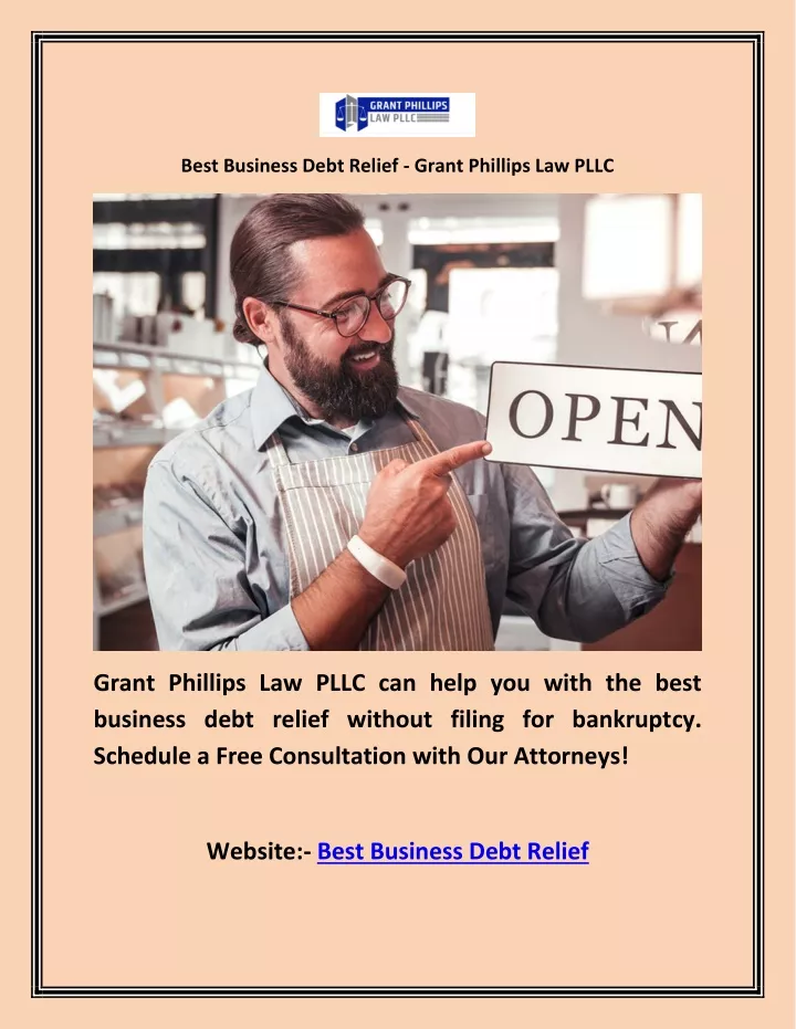 best business debt relief grant phillips law pllc