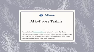 AI Software Testing