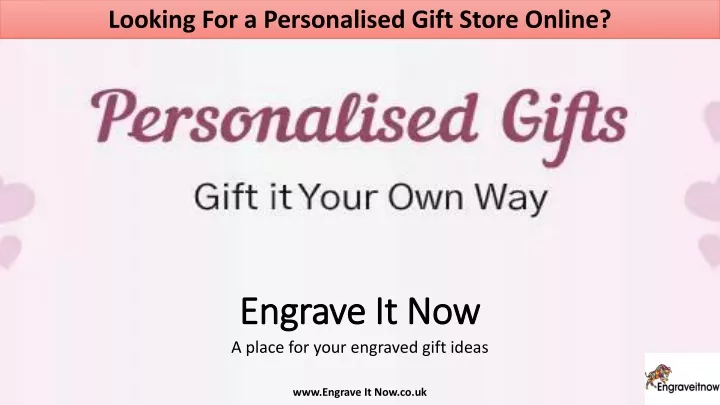 looking for a personalised gift store online