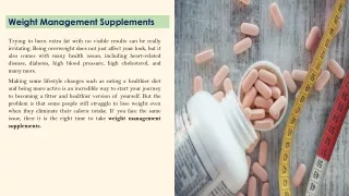 Shop For Weight Management Supplements Online In London