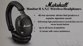 Monitor II A.N.C Wireless Headphones