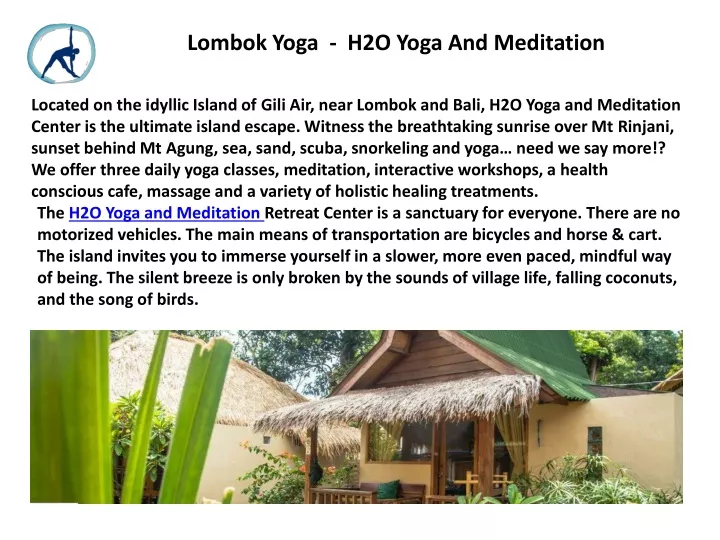lombok yoga h2o yoga and meditation
