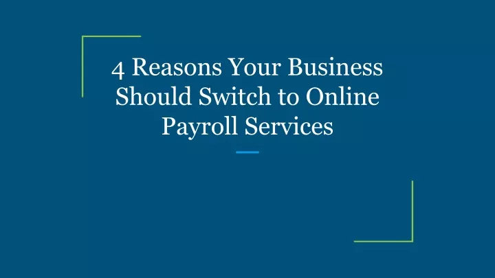 4 reasons your business should switch to online