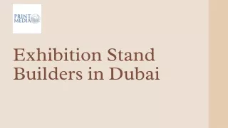 Exhibition Stand Builders in Dubai