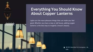 Everything You Should Know About Copper Lanterns