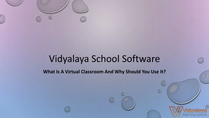 vidyalaya school software