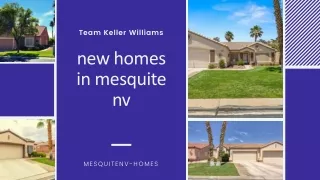 Grab The Opportunity To Get New Homes In Mesquite Nv