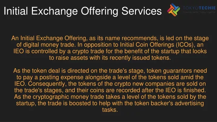 initial exchange offering services