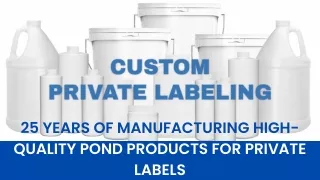 25 Years of Manufacturing High-quality Pond Products for Private Labels