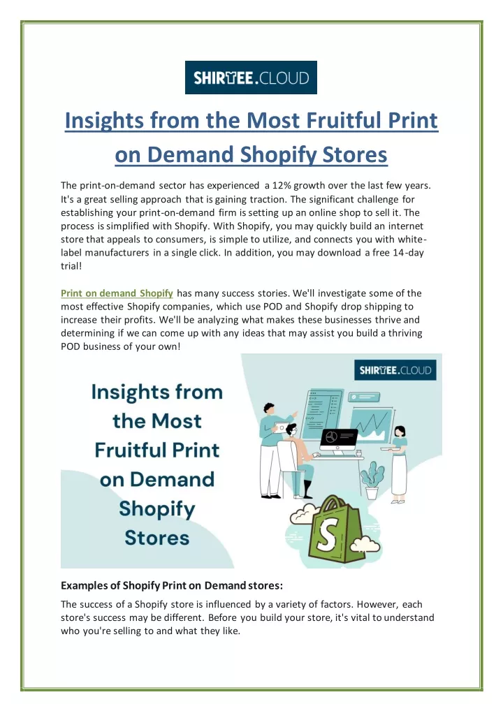 insights from the most fruitful print on demand