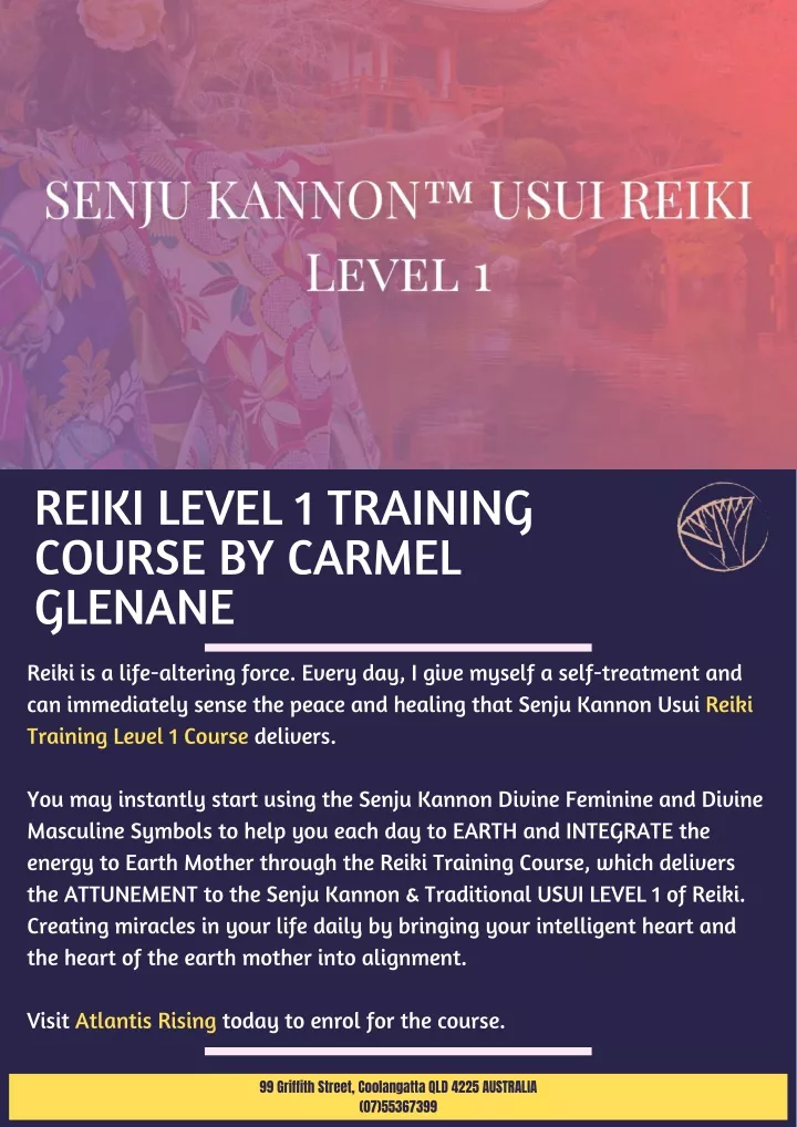 reiki level 1 training course by carmel glenane